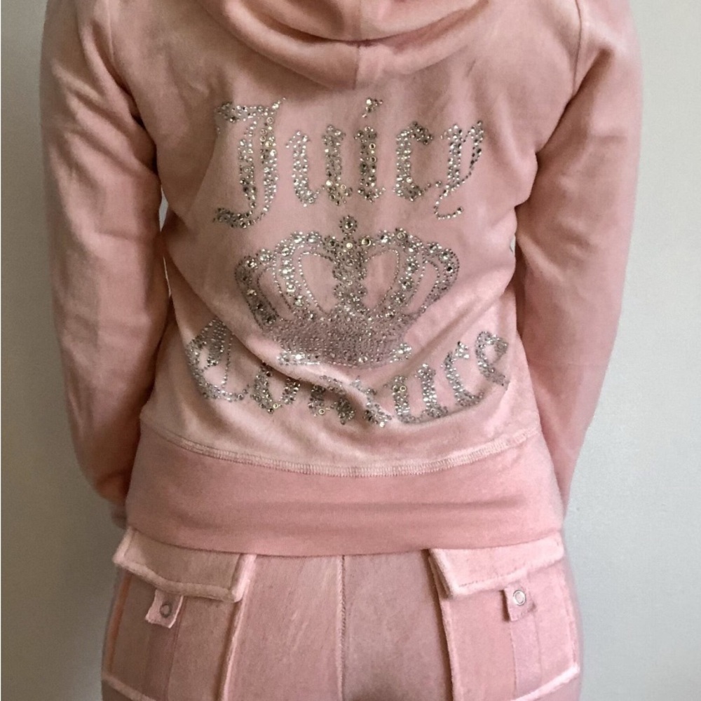 Juicy Couture Pink Hoodie and Shorts Set